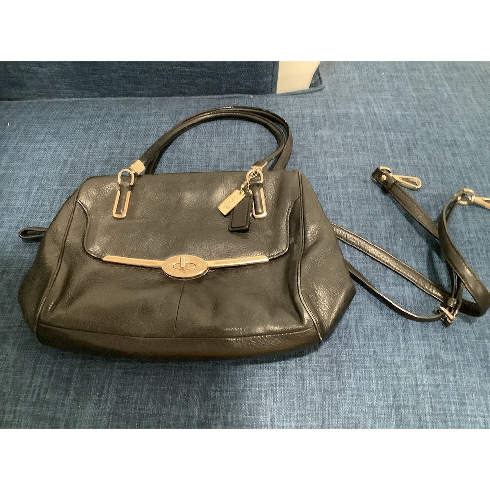 Vintage Coach Madison Two Handle Bag - Black